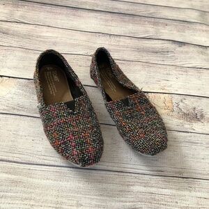 Tom's Classics Women's Tweed Slip-On Shoes  Size 6